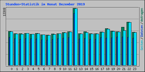 Stunden-Statistik im Monat Dezember 2019