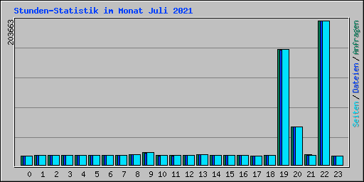 Stunden-Statistik im Monat Juli 2021