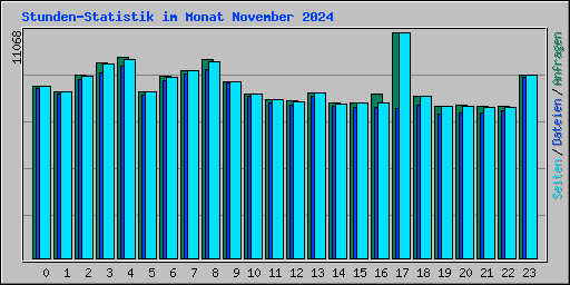 Stunden-Statistik im Monat November 2024