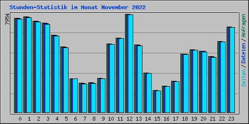 Stunden-Statistik im Monat November 2022