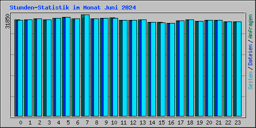 Stunden-Statistik im Monat Juni 2024