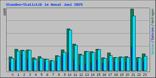 Stunden-Statistik im Monat Juni 2025